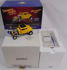 Franklin Mint American 1932 Graffiti Ford Deuce Coupe Yellow 1/24 Diecast