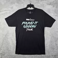 The Dude Perfect Pound It Noggin 2019 Tour Tee Shirt Mens Large Black