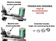 Singer 20 Toy Sewing Machine Parts TENSION SPRING DISC ENSEMBLE