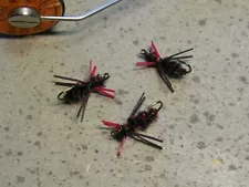 Gibson Brim Killers - "Red Devil" - bluegill sunfish flies - NEW 2021 color!