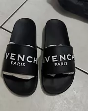 Givenchy Brand New Black Logo Rubber Women’s Slides size EU 40 US 10