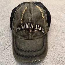 Panama Jack Baseball Hat Mens Snapback Mesh Adjustable Logo Distressed