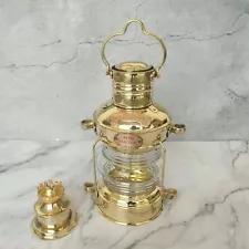 Ship Lantern Boat Light Brass Anchor Oil Lamp Handmade Working For Best Offer