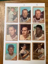 1962 Topps Baseball Complete your set 1-584 - Poor Condition