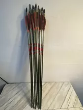 11 Easton Aluminum Arrows Green 2018 XX75 Fletched Feathers 28 Inch