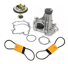 Thermostat+Water Pump w/ Belt for MERCEDES 560SEC 560SEL 560SL 1986 - 1991 (For: 1986 Mercedes-Benz 560SEC)