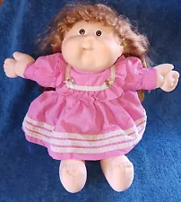 VTG Cabbage Patch Doll 1983 Corn Silk Hair Blonde Teeth HM17 Panty Bloomer Dress