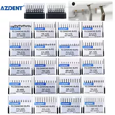 AZDENT Dental Super Coarse Diamond Burs Drills FG For High Speed Handpiece