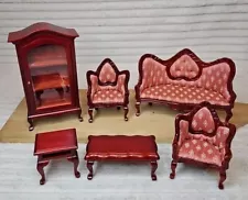 Dolls House Furniture Regency Living Room Furniture Set - 6 Piece