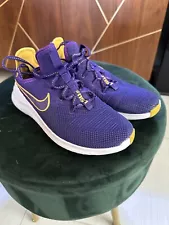 LSU Nike Free Purple White Shoes Sneakers Running AO7832-501 Size 7w