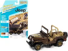 Jeep CJ-5 Mocha Brown Metallic with Golden Eagle Graphics "Classic Gold Collecti