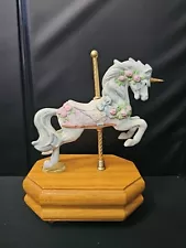 Westland Unicorn Carousel Collection Limited Edition # 855 Ceramic Horse Musical