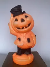 New ListingVintage 1969 EMPIRE Pumpkin Halloween Scarecrow Blow Mold 13” No Light Bulb/Cord