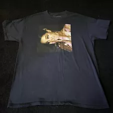 ARIANA GRANDE (XL) Sideways Photo Black T Shirt