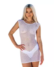 RARE Wicked Weasel Archive Sale - Mega Mesh White 5636 Dress M