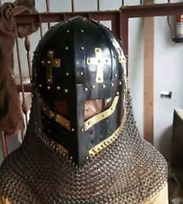 King Richard Lion heart CROWN HELMET ARMOR * Big Sale Offer Independence Day *