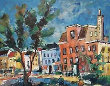 Clearance Sale Handover Pickup Painting Signed Street Hauser City People