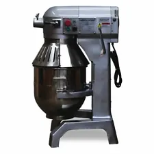 3 Speed 30Qt Commercial Dough Food Mixer Gear Driven Pizza Bakery 1200W *NEW*