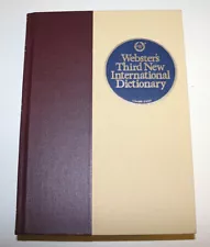 Websters Third New International Dictionary Unabridged Edition - HC - Brand NEW