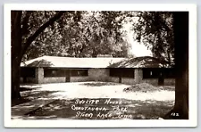 Storm Lake Iowa~Chautauqua Park Shelter House~Shaded by Trees~1950s RPPC