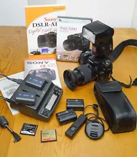 Sony A 100 impressive camera Beautiful condition & flash package