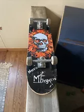 8” skateboard skull/ Preowned… Not Sure Brand/ Signed