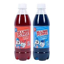 Slush Puppie Zero Sugar Blue Raspberry and Strawberry Syrup Set - 500ml - Boxed