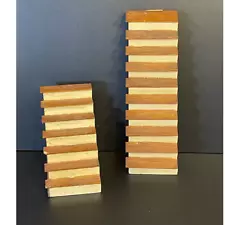 Dollhouse Miniatures Wooden Staircases Set of 2 Building Components Stairs