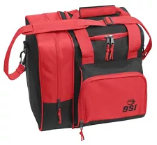 BSI Deluxe Single Bowling Bag Black/Red