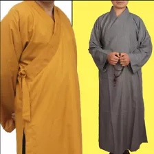 Shaolin Monk Clothes Zen Lay Buddhists Meditation Uniform Temple Monk Robe Suits