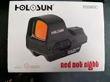 Holosun HS510C Multi-Reticle Red 2 MOA Dot & 65 MOA Circle - Solar Panel