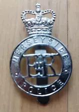 Obsolete Post-1953 British Merseyside Police Cap Badge used for film tv prop