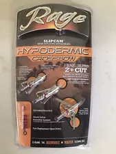 rage hypodermic crossbow broadheads 100 grain 2 inch cut