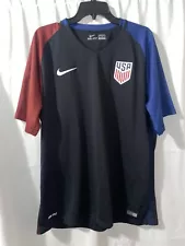 Team USA Soccer Jersey Mens Black Nike USMNT 2016 Dri Fit Sz XL