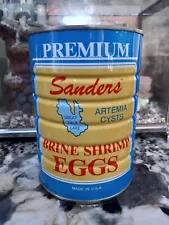 Vintage Old Aquarium Fishtank Original Package Sanders Brine Shrimp Eggs Food