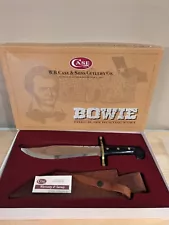 New 2007 W.R. CASE & SONS XX Bowie Fixed Blade Hunting Knife & Leather Sheath