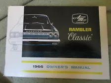 Vintage Original 1966 Rambler Classic Owners Manual English French AMC American