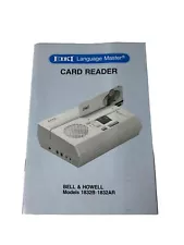 Eiki Language Master LM-1 Card Reader Manual Models Bell and Howell 1832B-1832AR