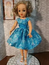 SSO DOLL CLOTHES FOR 18" HIGH HEEL MISS REVLON AQUA DRESS, PANTIES, SHOES