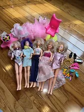 5 VTG Jem Dolls & Accessories Chair~Stand~Shoes~Clothes for REPAIR/PARTS/TLC