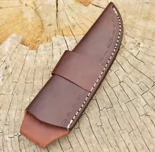 Hand craft Fixed blade Leather Sheath Holster vertical Knife Horizontal carry