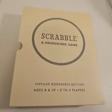 Scrabble A Crossword Game S1Vintage Bookshelf Edition Board Game w/Slipcase 2016