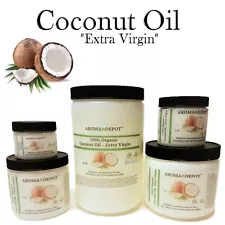 Raw Coconut Oil Extra Virgin Unrefined Pure For Hair 2oz 4 8 16 32 3 Lb