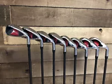 USED X5 Wide Sole iBRID Senior Iron Golf Clubs Set #4-SW Senior Graphite 8-6FJT