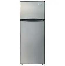 Top Freezer Refrigerator Fridge Platinum Design Stainless Spill-Proof 7.5 Cu Ft