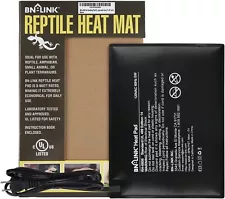 BN-LINK Heating Pad Mat For Turtles, Lizards, Frogs, and Other Reptiles 6*8 Inch