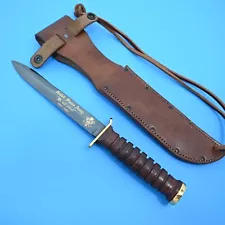 CAMILLUS, COMMEMORATIVE M3 TRENCH KNIFE, BLUED BLADE WITH GOLD PLATED LETTERING