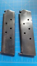 WWII Colt 1911 .45 ACP 7 Round Magazine Scovill Manufacture Lot of 2 Magazines