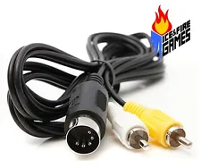 New 6' AV Cable for the Original SEGA Genesis (6 foot RCA Composite Audio Video)