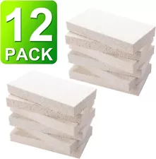 12 Pieces Insulating Fire Brick for Ovens, Kilns, Fireplaces, Forges 9" x 4.5...